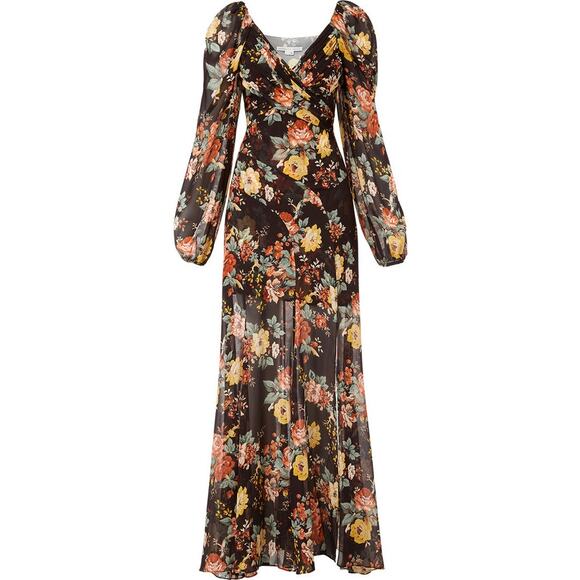 Veronica‎ Beard Avani Floral-Print Dress Size 0 - Picture 8 of 11